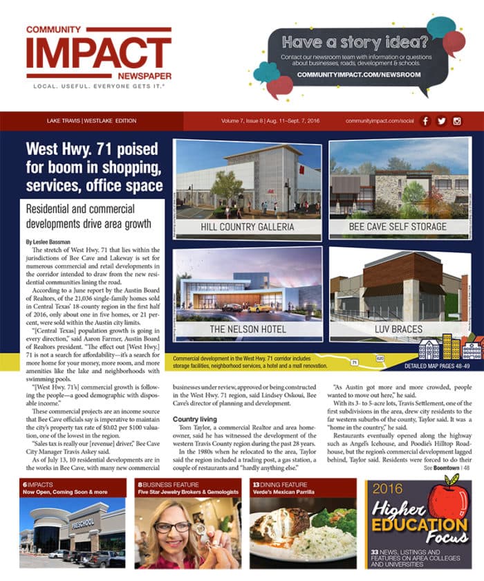 Lake Travis - Westlake cover — August 2016