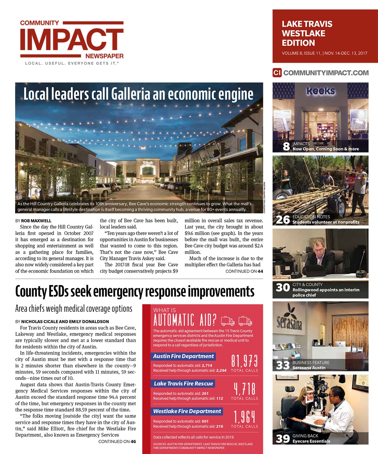 Lake Travis - Westlake cover — November 2017