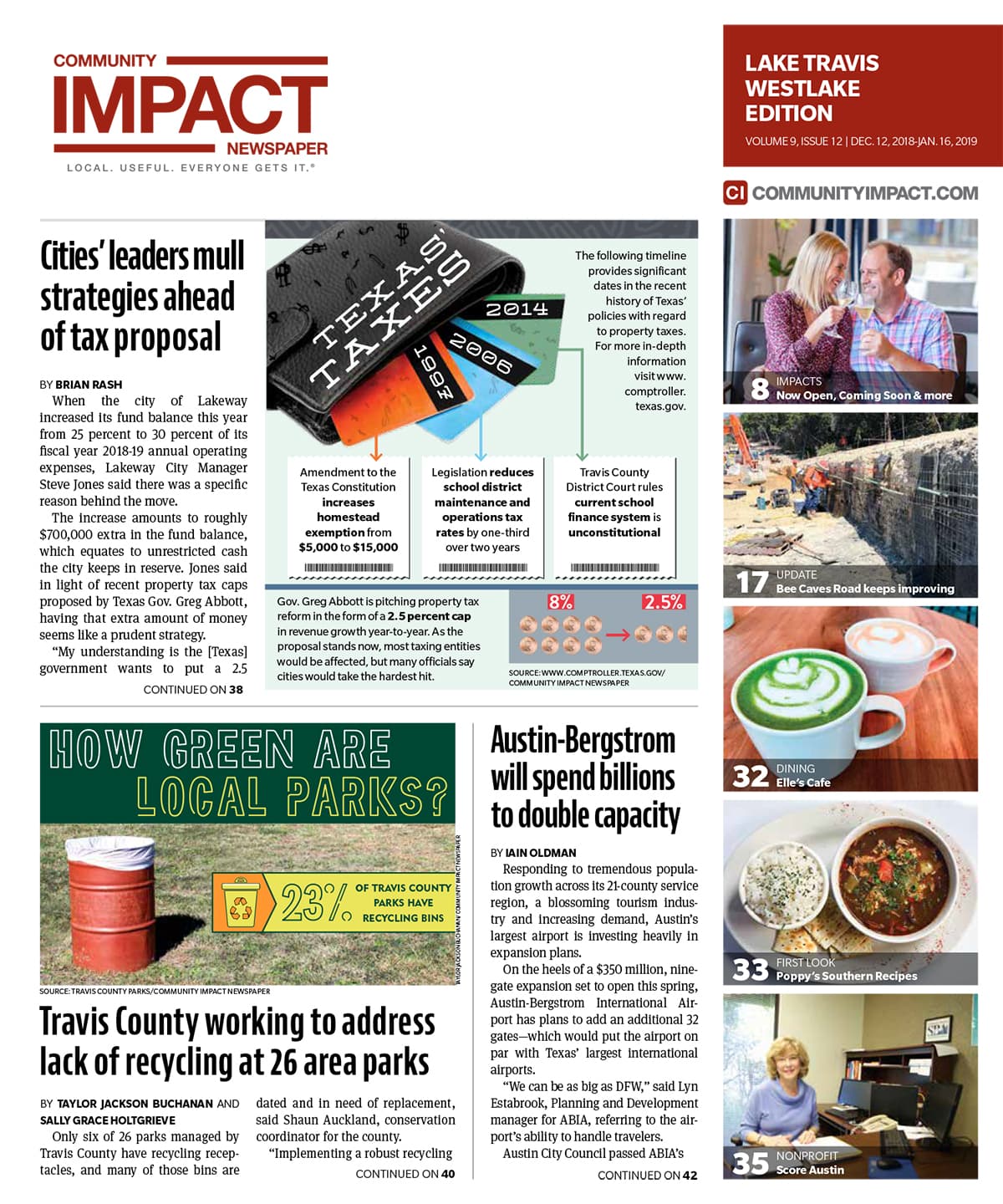 Lake Travis - Westlake cover — December 2018