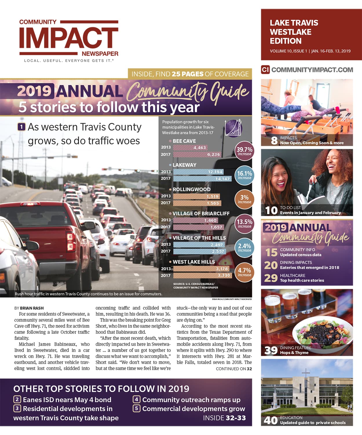 Lake Travis - Westlake cover — January 2019