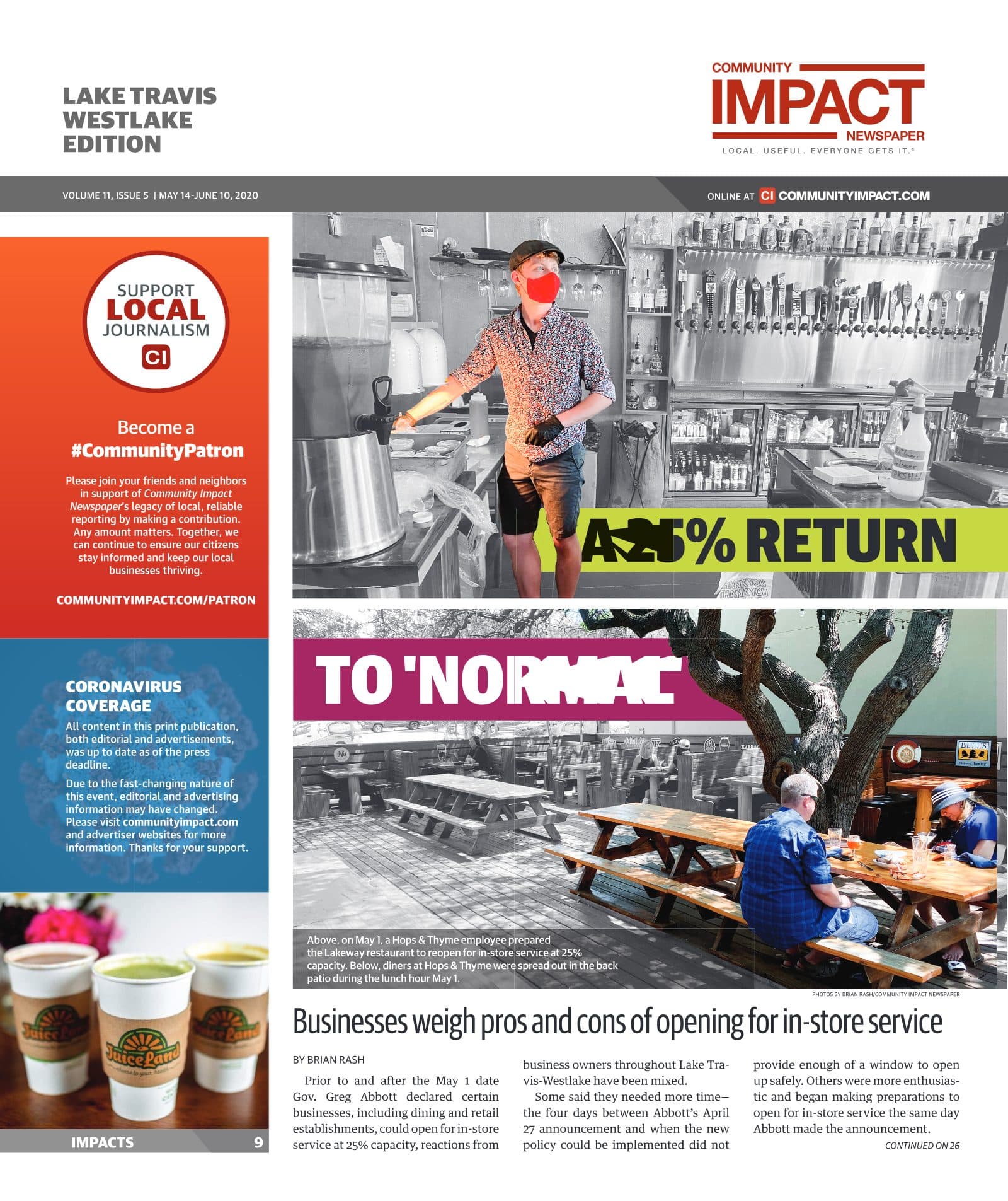 Lake Travis - Westlake cover — May 2020