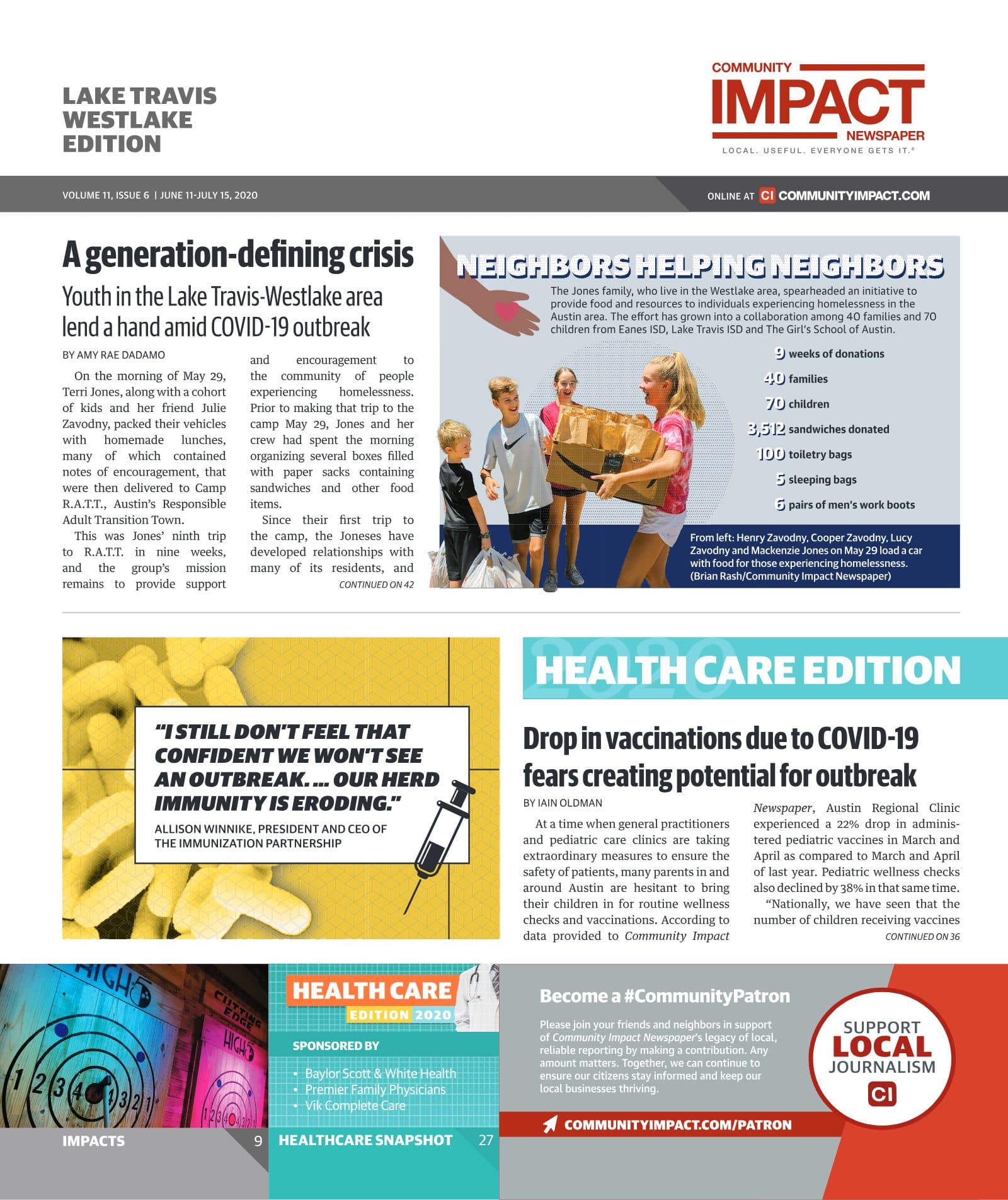 Lake Travis - Westlake cover — June 2020