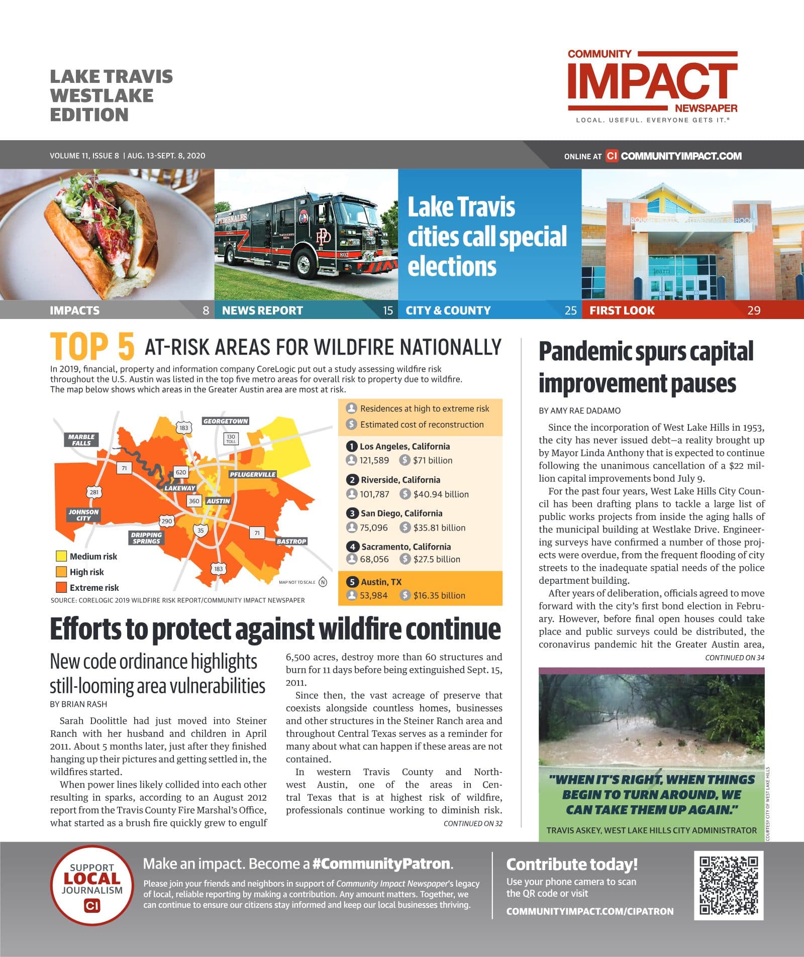 Lake Travis - Westlake cover — August 2020