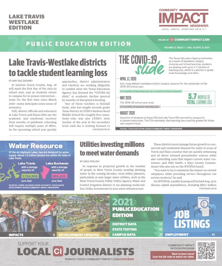 Lake Travis - Westlake cover — August 2021