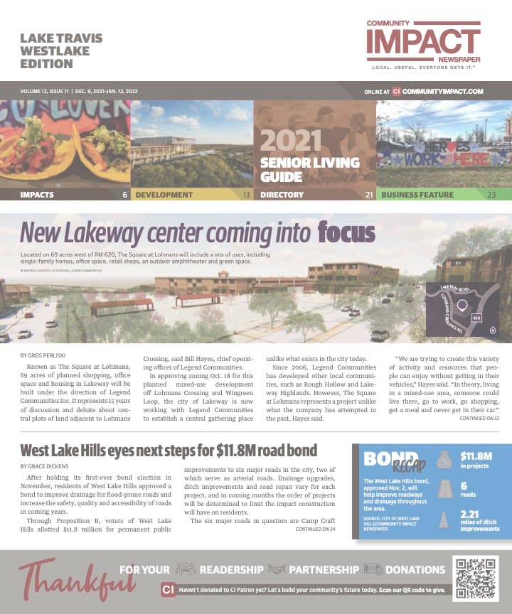 Lake Travis - Westlake cover — December 2021