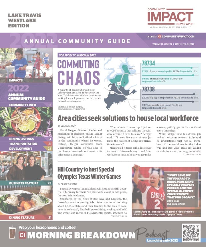 Lake Travis - Westlake cover — January 2022