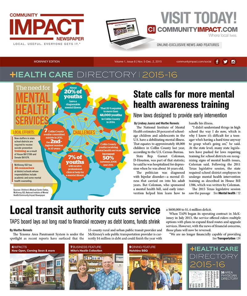 McKinney cover — November 2015