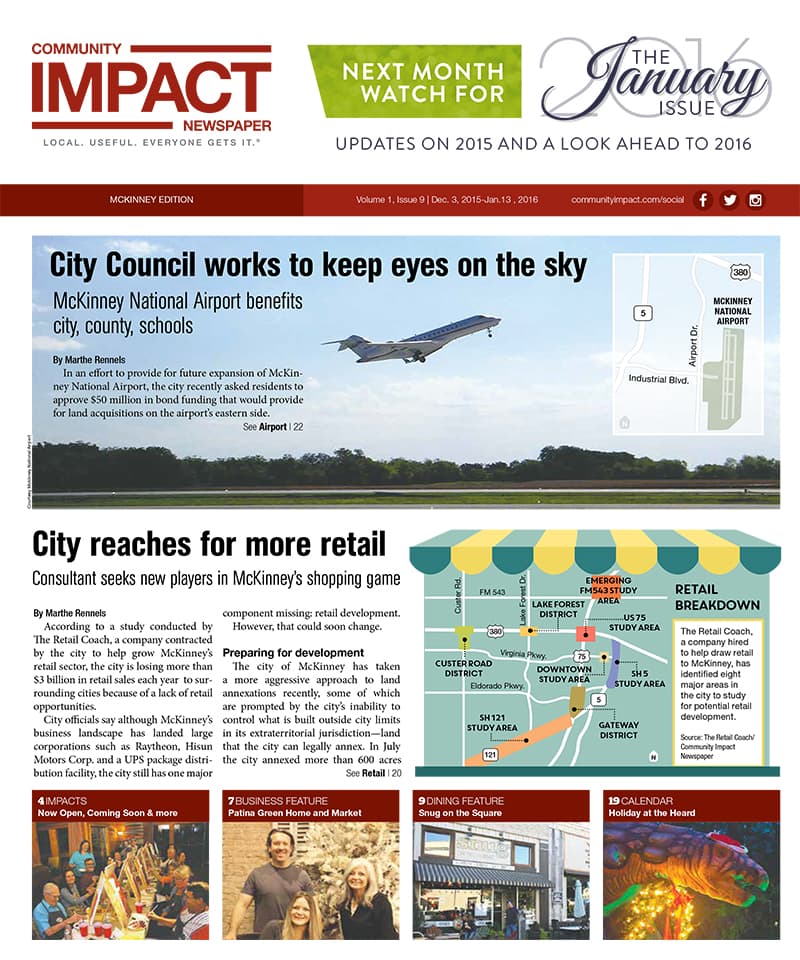 McKinney cover — December 2015