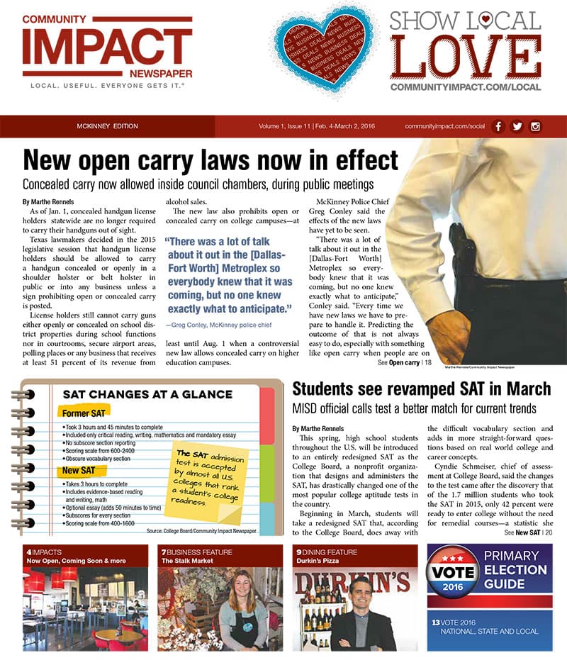 McKinney cover — February 2016