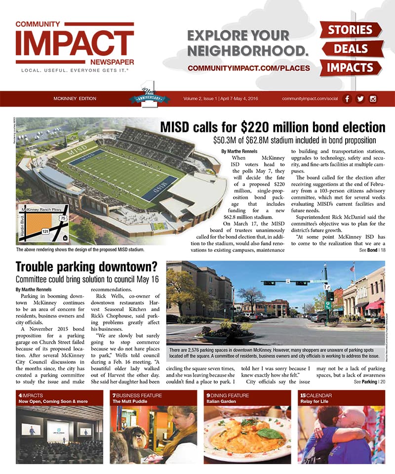 McKinney cover — April 2016