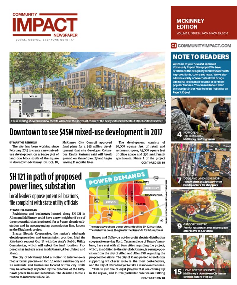 McKinney cover — November 2016
