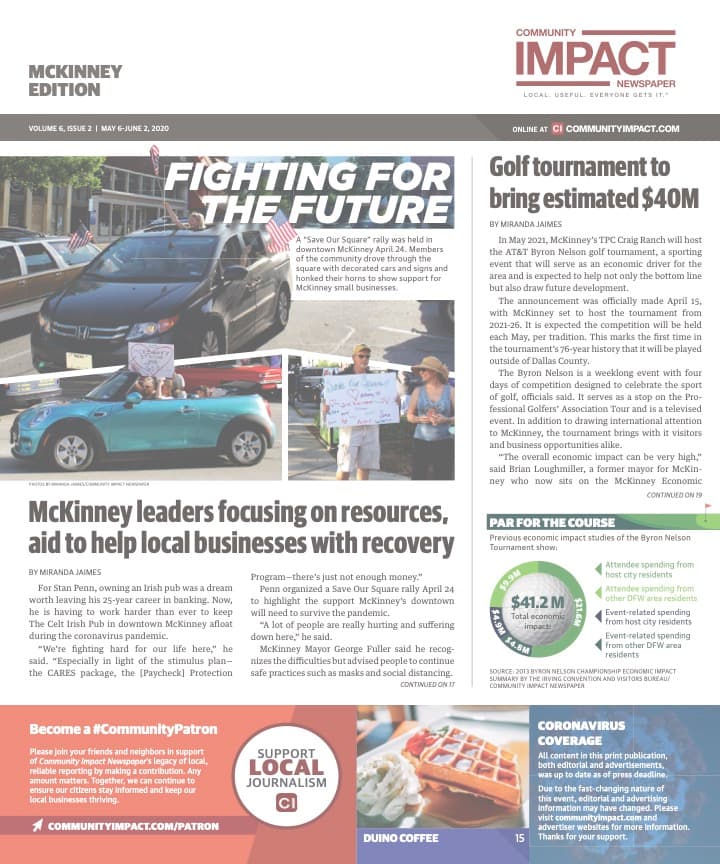 McKinney cover — May 2020