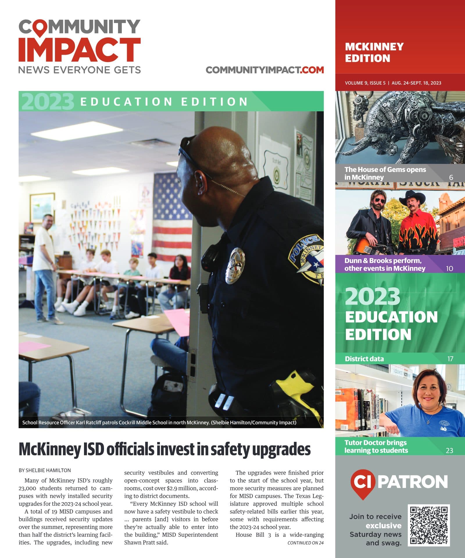 McKinney cover — August 2023