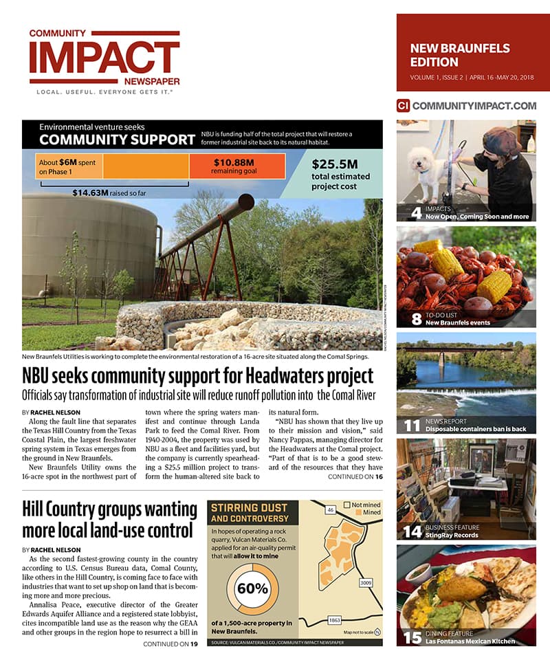 New Braunfels cover — April 2018