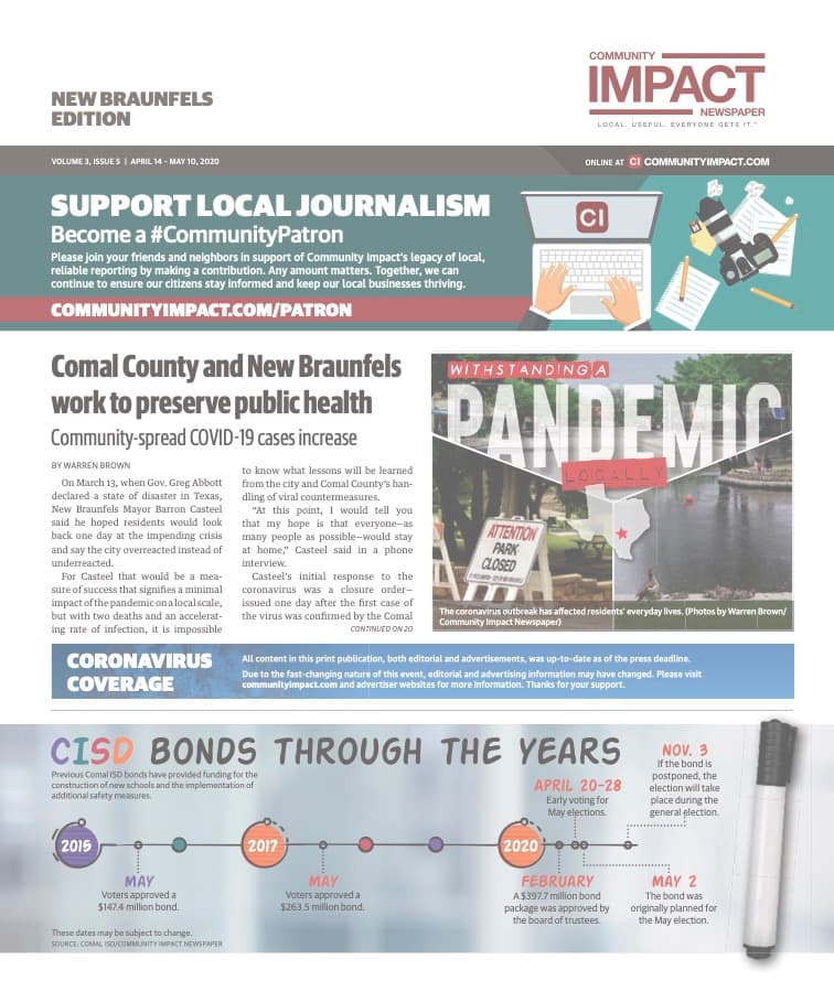 New Braunfels cover — April 2020