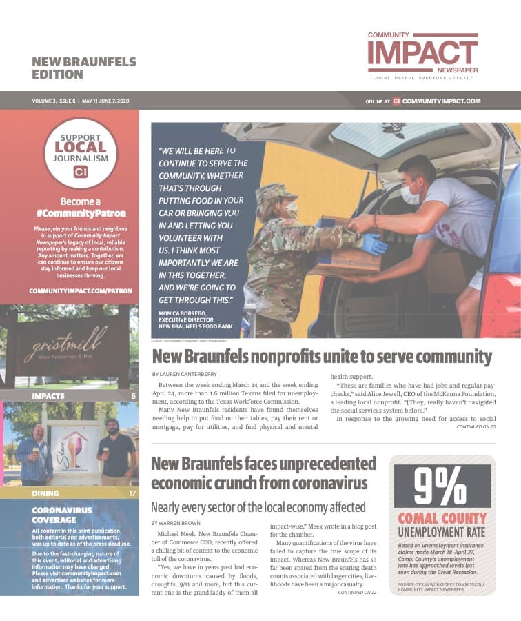 New Braunfels cover — May 2020