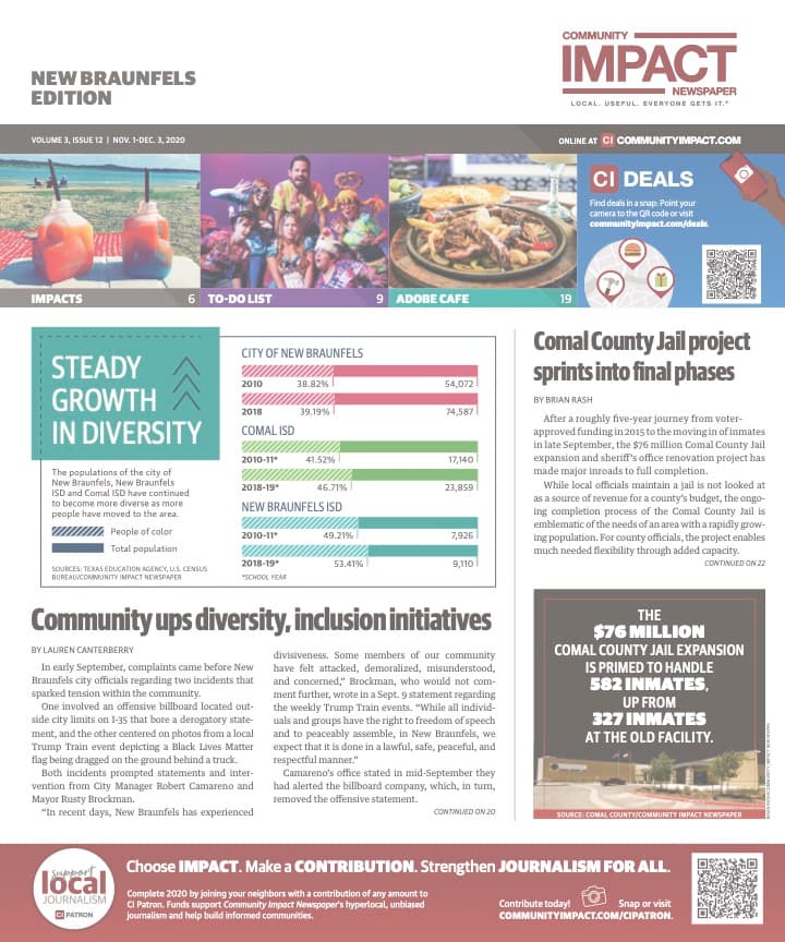 New Braunfels cover — November 2020