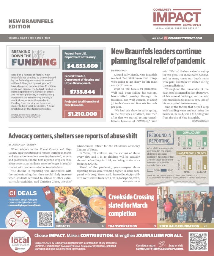 New Braunfels cover — December 2020