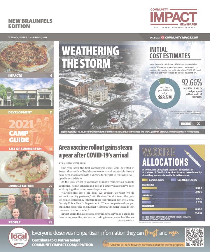 New Braunfels cover — March 2021