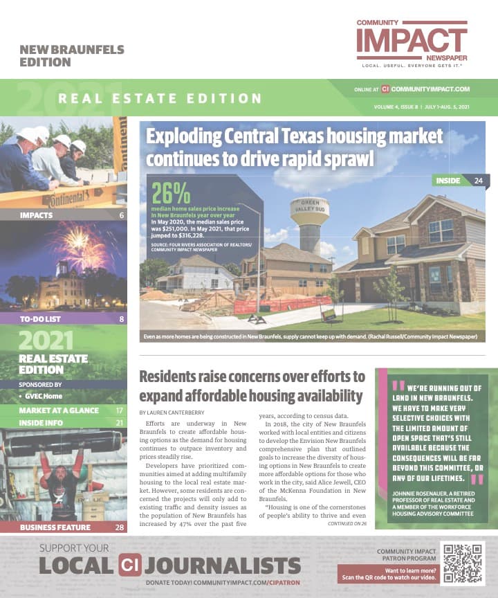 New Braunfels cover — July 2021