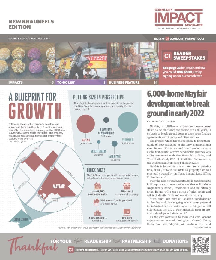 New Braunfels cover — November 2021
