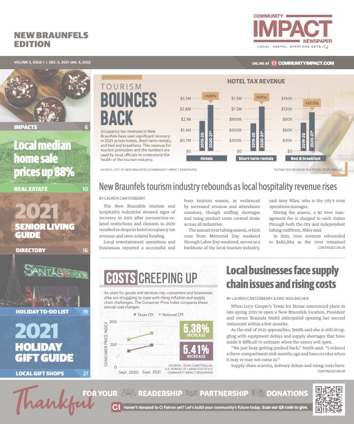 New Braunfels cover — December 2021