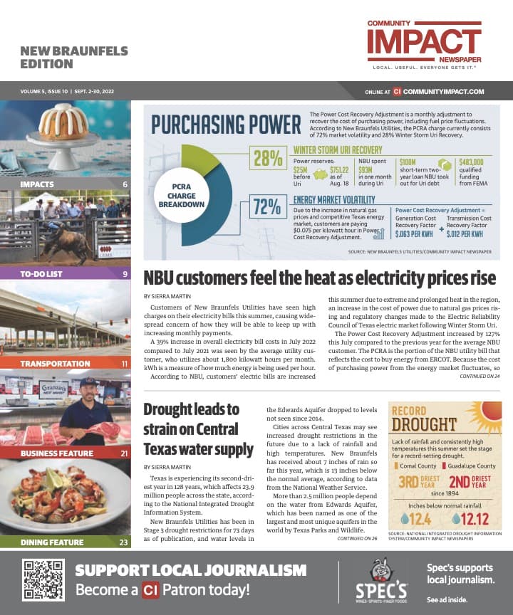 New Braunfels cover — September 2022