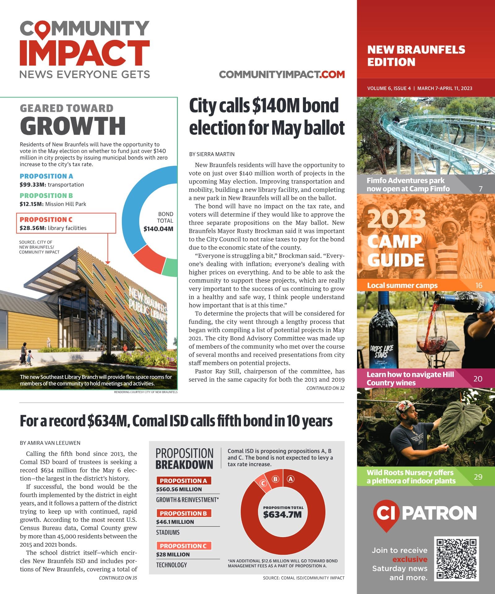 New Braunfels cover — March 2023