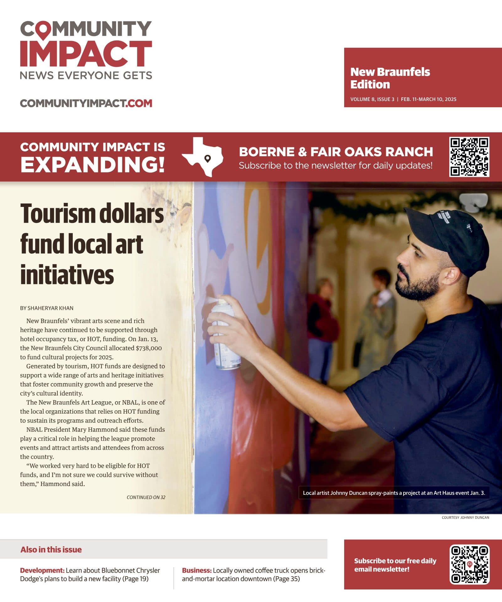 New Braunfels cover — February 2025