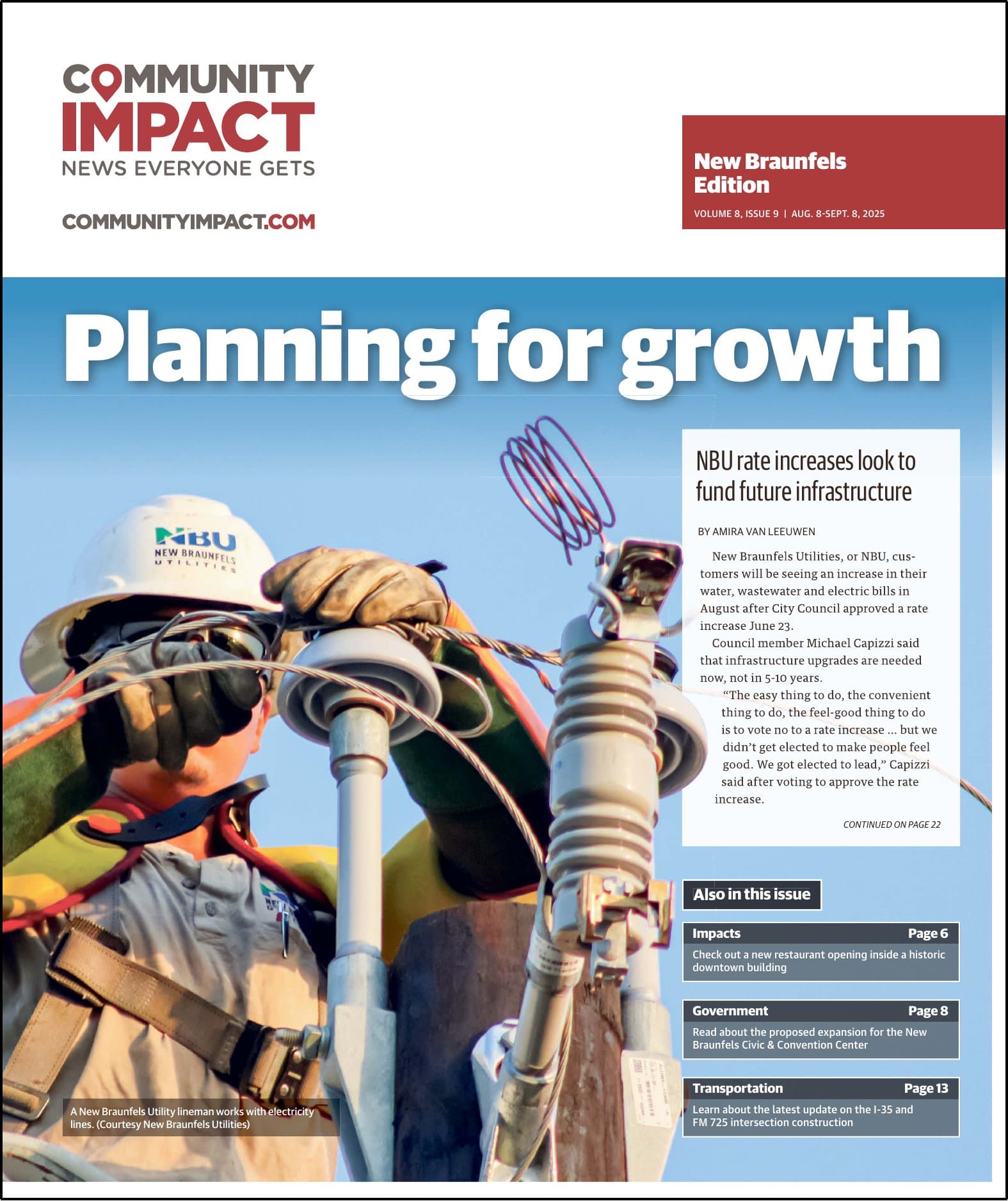 New Braunfels cover — August 2025