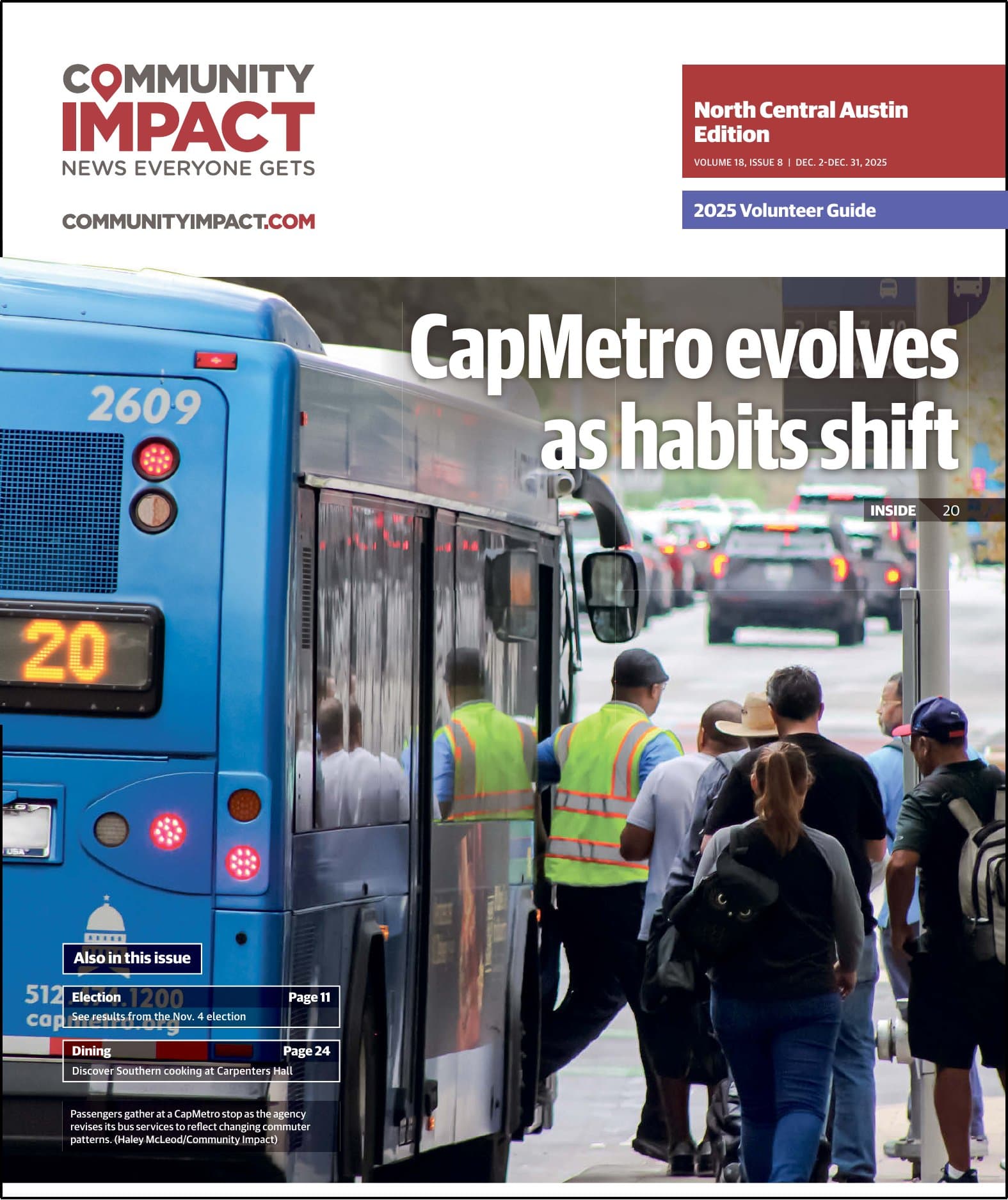 Central Austin cover — November 2025