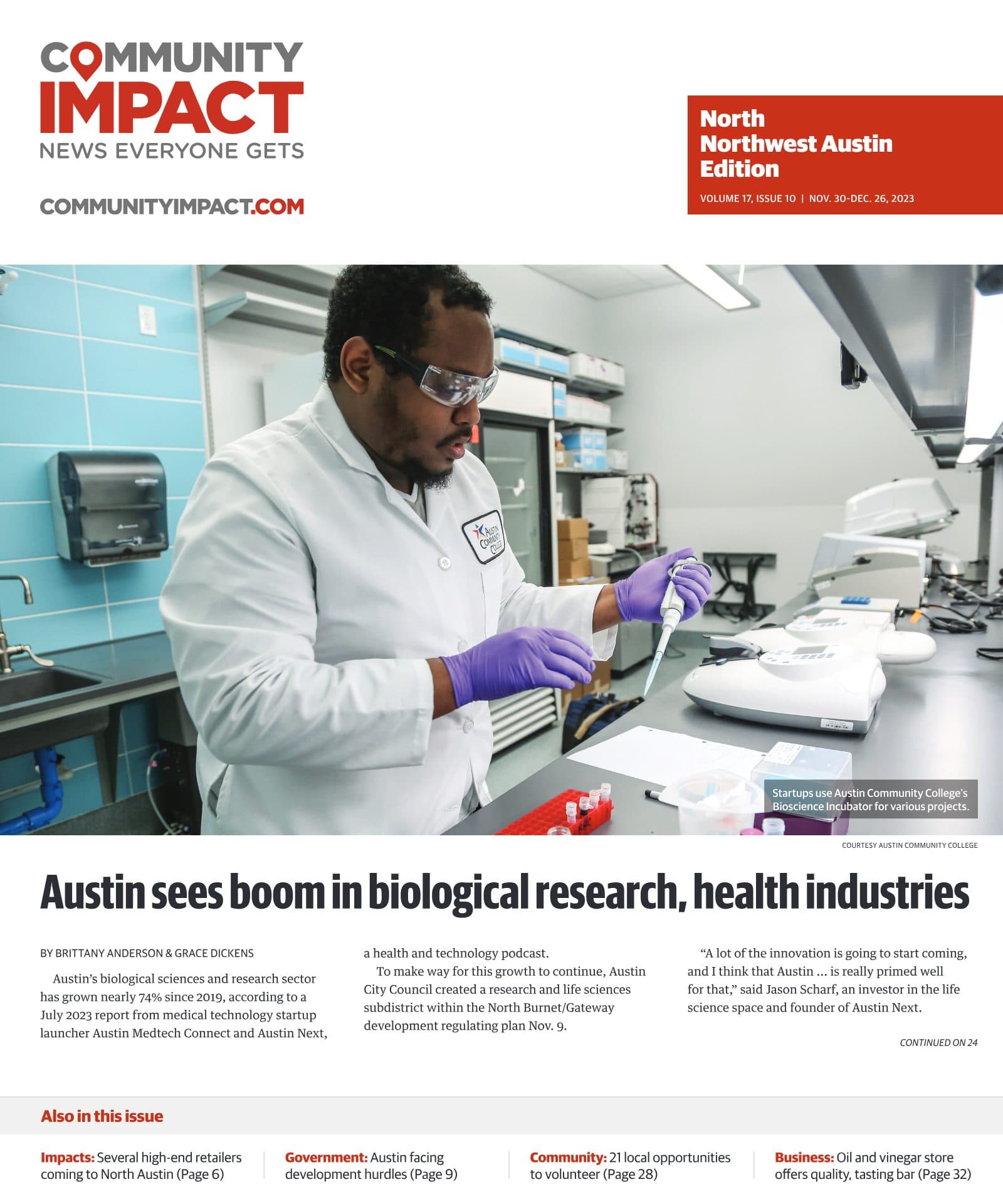 Northwest Austin cover — November 2023