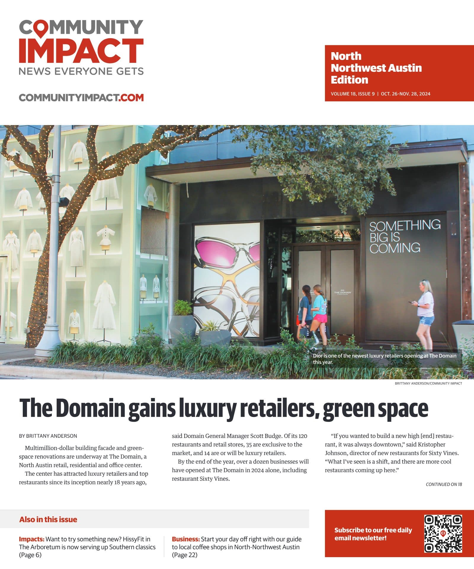 Northwest Austin cover — October 2024