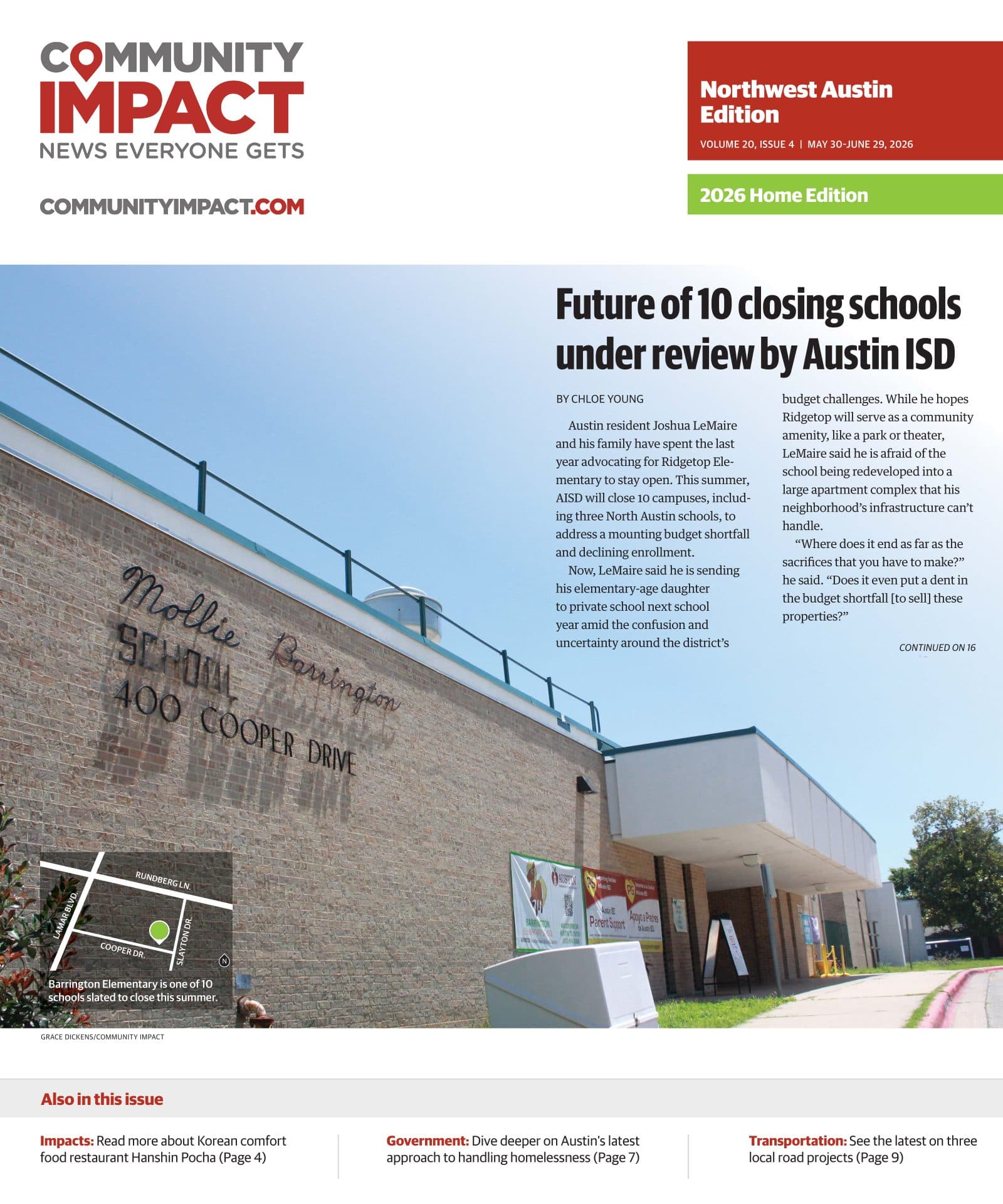 Northwest Austin cover — May 2026