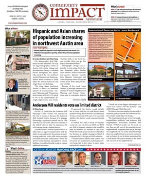 Northwest Austin cover — April 2009
