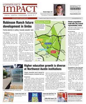 Northwest Austin cover — September 2012