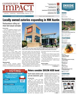 Northwest Austin cover — April 2013