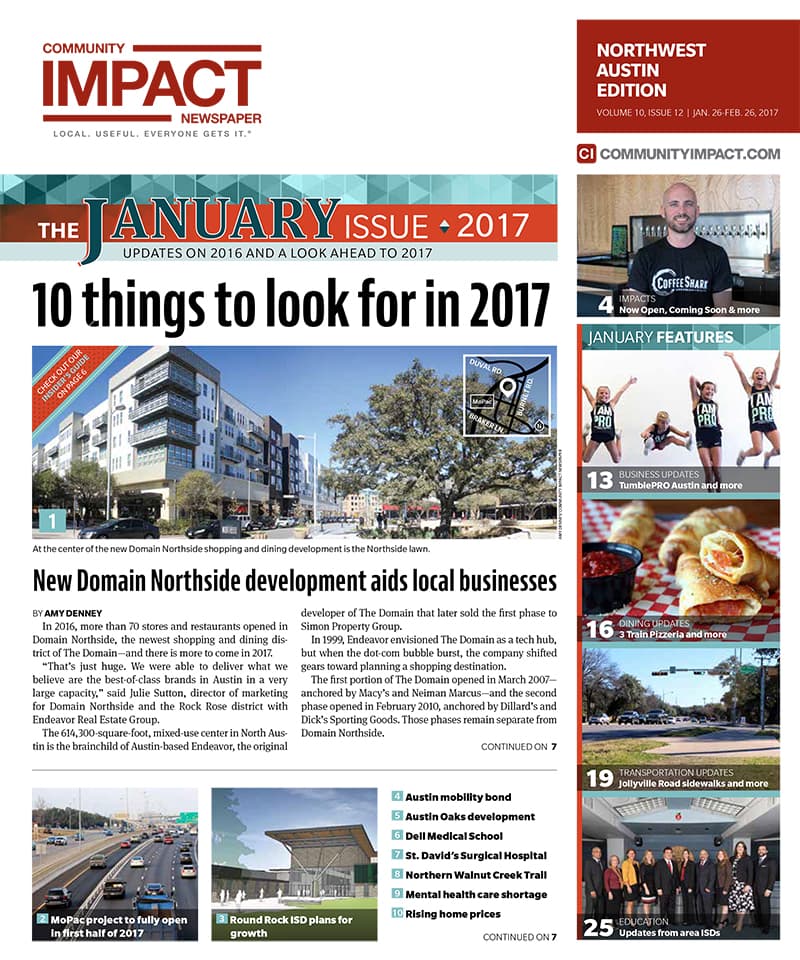 Northwest Austin cover — January 2017