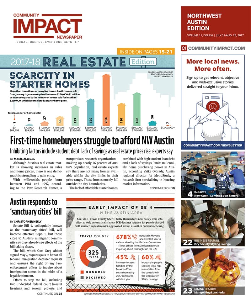 Northwest Austin cover — August 2017
