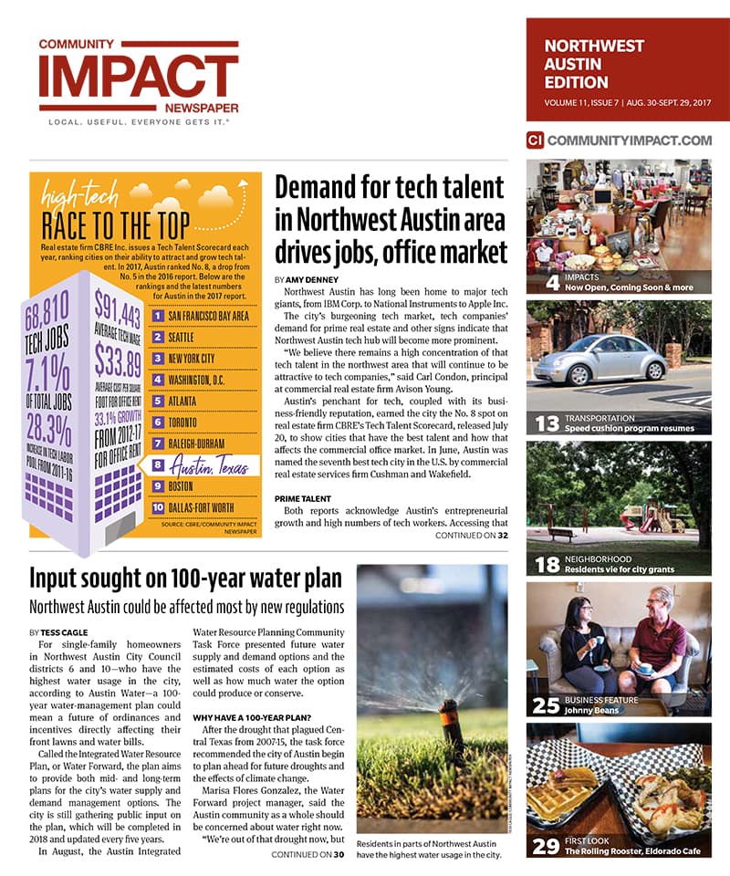 Northwest Austin cover — September 2017