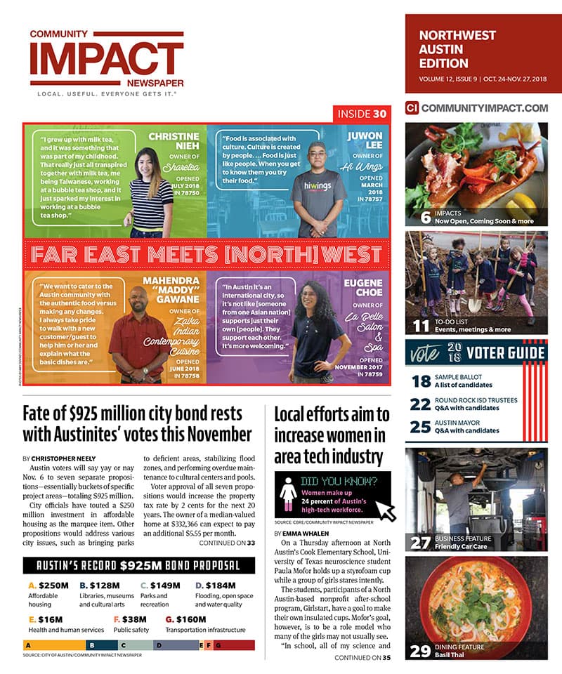 Northwest Austin cover — October 2018
