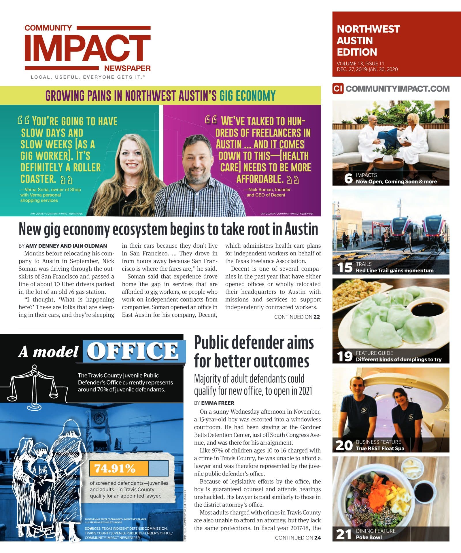 Northwest Austin cover — December 2019