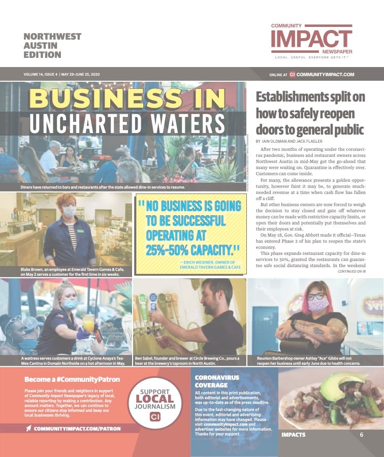 Northwest Austin cover — May 2020