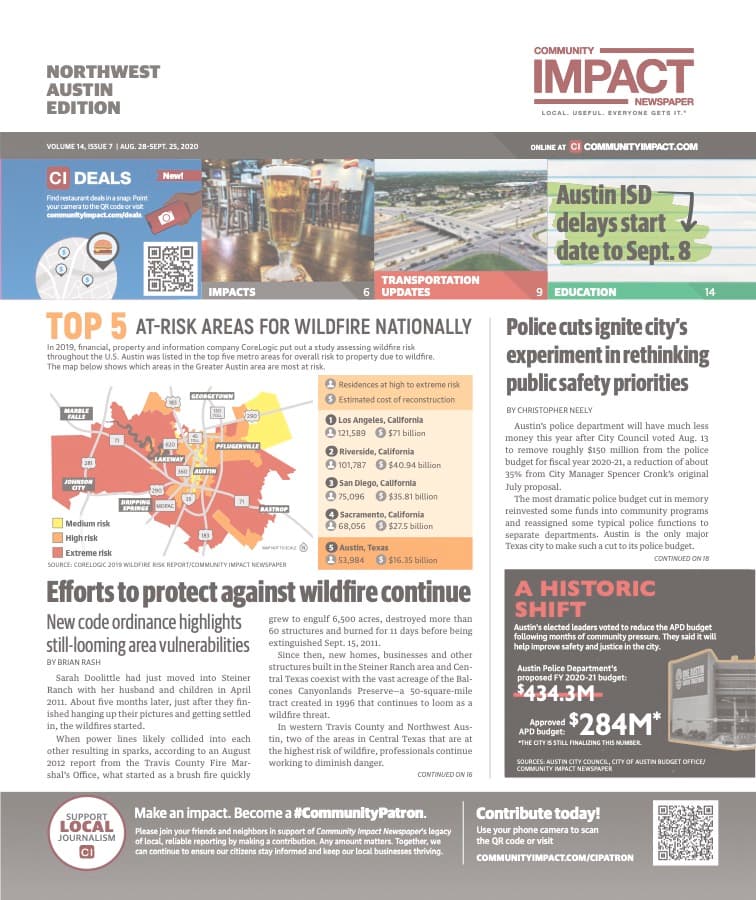Northwest Austin cover — August 2020