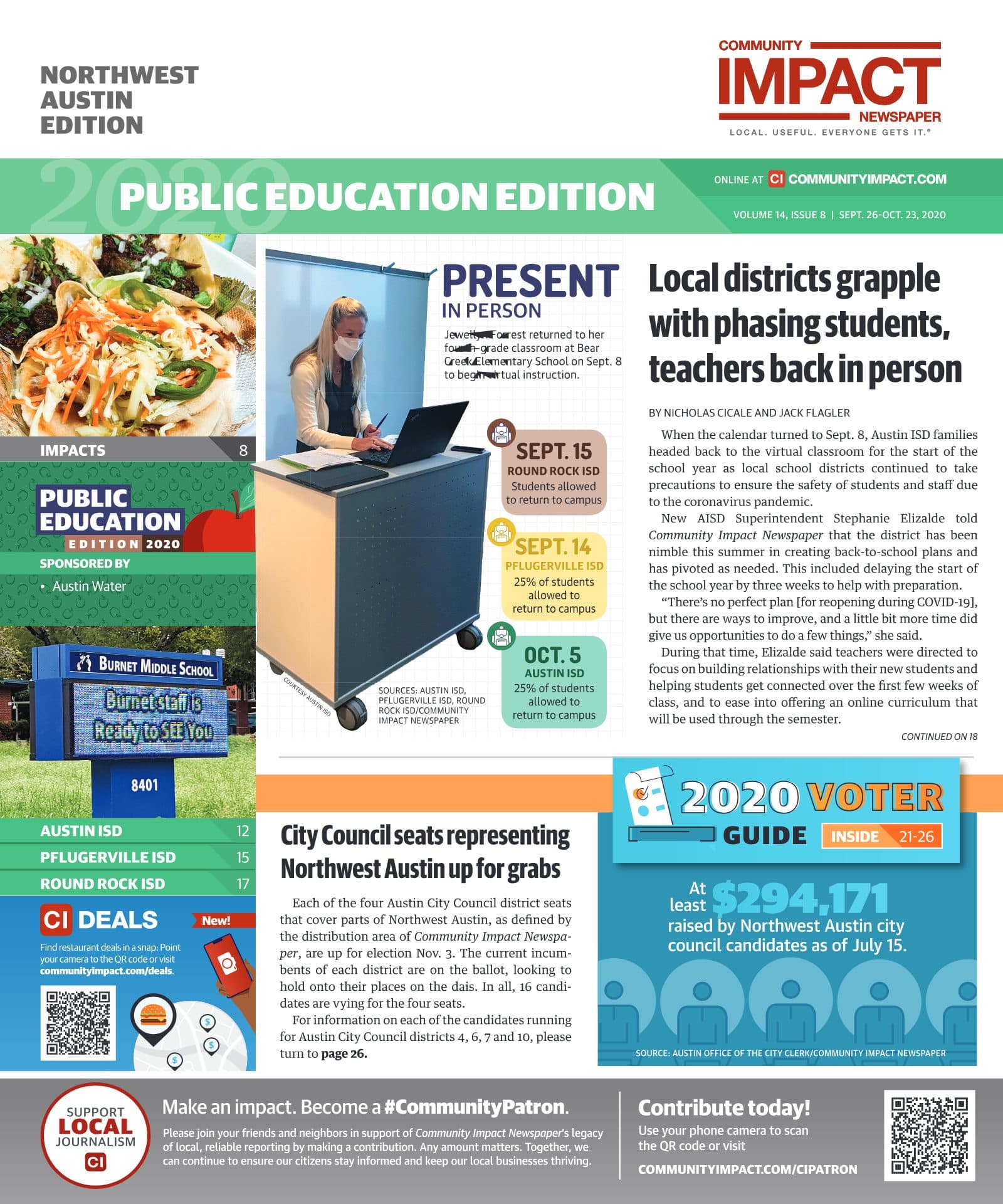 Northwest Austin cover — September 2020