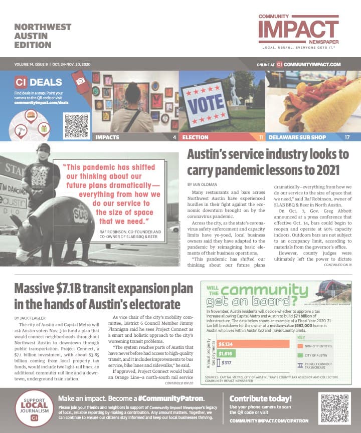 Northwest Austin cover — October 2020