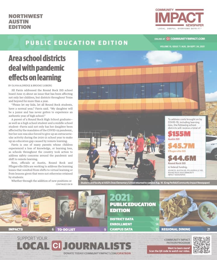 Northwest Austin cover — August 2021
