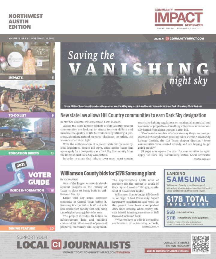 Northwest Austin cover — September 2021
