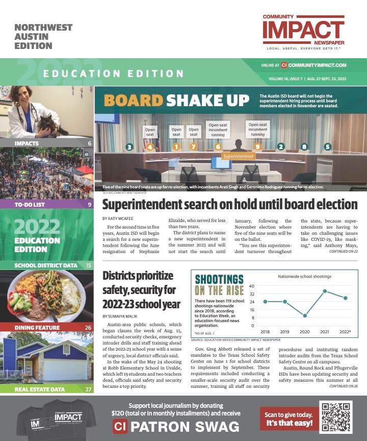 Northwest Austin cover — August 2022