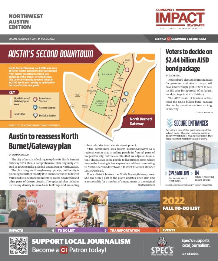 Northwest Austin cover — September 2022
